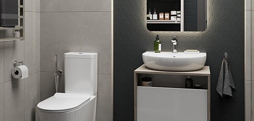 Линейка мебели для компактных ванных комнат