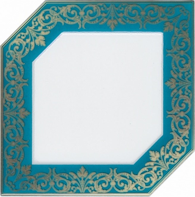 HGD/C250/18000 Декор Клемансо бирюзовый 15х15х6,9 - фото 31516