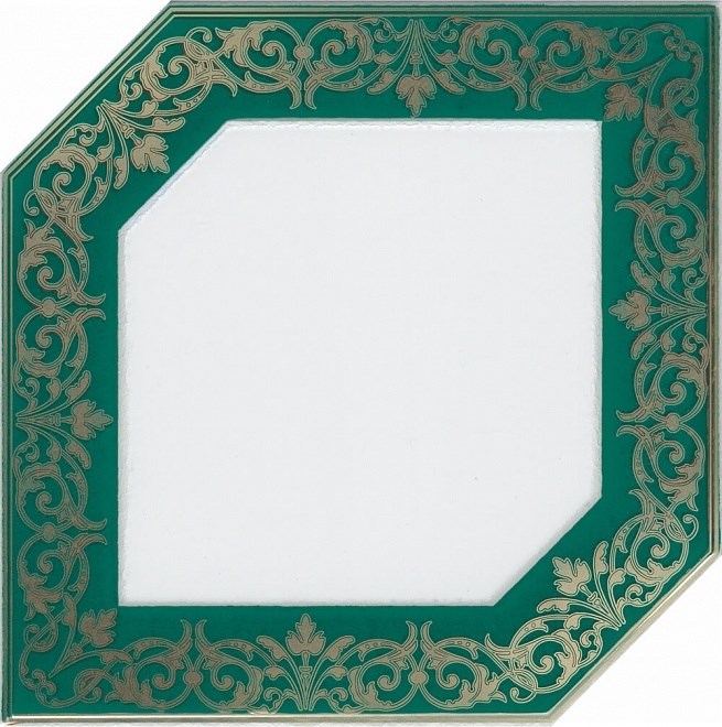 HGD/D250/18000 Декор Клемансо зеленый 15х15х6,9 - фото 31517