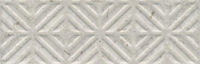 11209R/4 Бордюр Карму серый светлый матовый обрезной 30х9,6 30x9,6x10 - фото 46975
