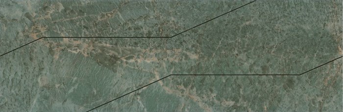 OS/C214/13116R Декор Эвора зеленый глянцевый обрезной 30х89,5 30x89,5x11 - фото 47560