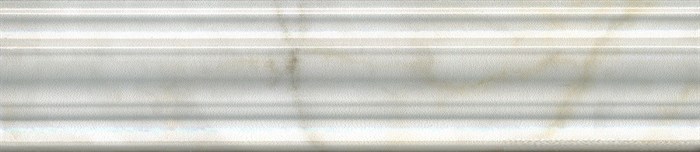 BLE024 Бордюр Багет Кантата белый глянцевый 25x5,5x1,8 - фото 55420