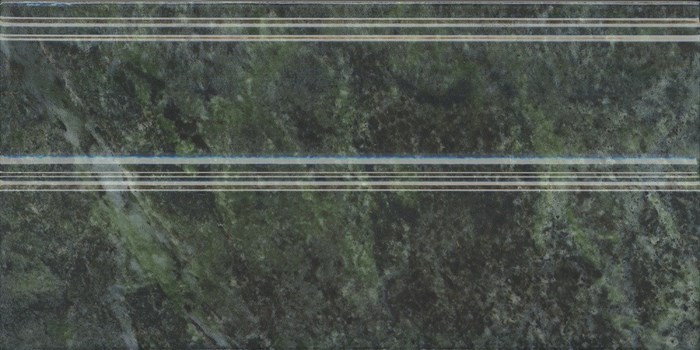 FMA031R Плинтус Серенада зелёный глянцевый обрезной 30x15x1,7 - фото 55868