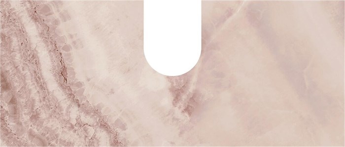 COb.VT278\56 Спец.дек.изделие CONO (задняя стенка) из Onice розовый 55, с вырезом под сифон - фото 62788
