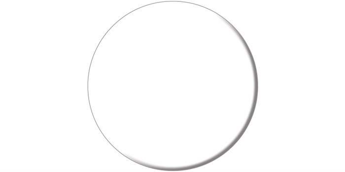 CO4.43\WHT Круглая полка CONO встраиваемая 43,1, белая глянцевая - фото 62794