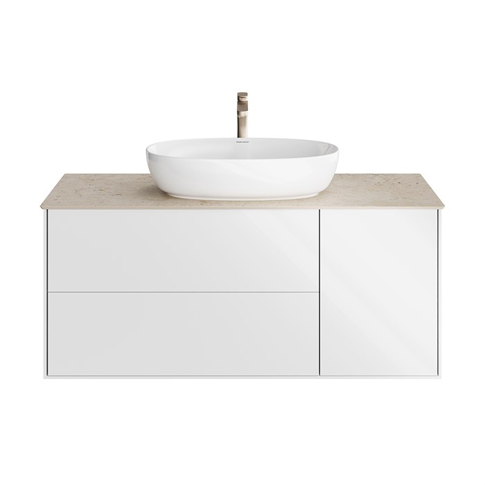 PLB.M.120.3\WHT Тумба PLAZA Modern, подвесная 120 см, 3 выдвижных ящика, белый - фото 63241