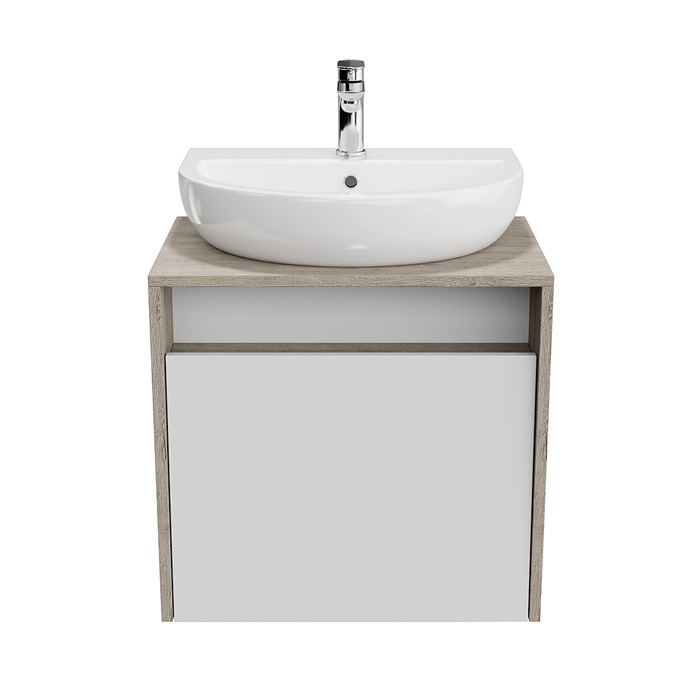 PRO.60.1\WHT Тумба PRO подвесная 1 ящик 60, белая глянцевая - фото 63509