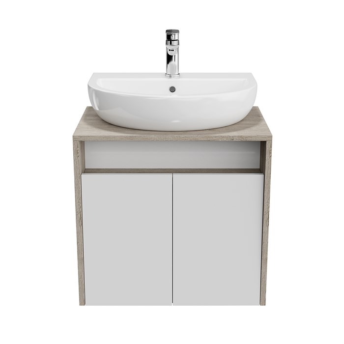 PRO.60.2\WHT Тумба PRO подвесная 2 дверцы 60, белая глянцевая - фото 63525