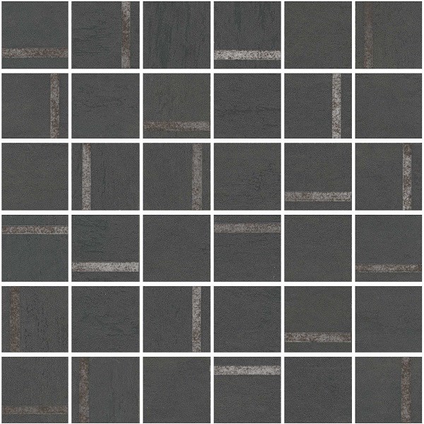 SG640520/MM Декор Гварди 2 мозаичный антрацит матовый обрезной 30x30x0,9 - фото 74736