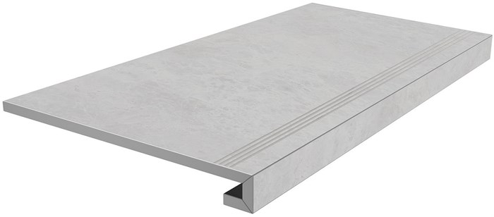 SG850292R/GCF Ступень клееная Монте Тиберио серый лаппатированный 33x80x0,9 - фото 74808