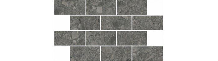 DD606220/MM Декор Чеппо ди Гре мозаичный антрацит матовый обрезной 34,6x20x0,9 - фото 75012