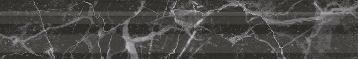 BLC039R Бордюр Багет Коррер чёрный глянцевый обрезной 30x5x1,9 - фото 75125