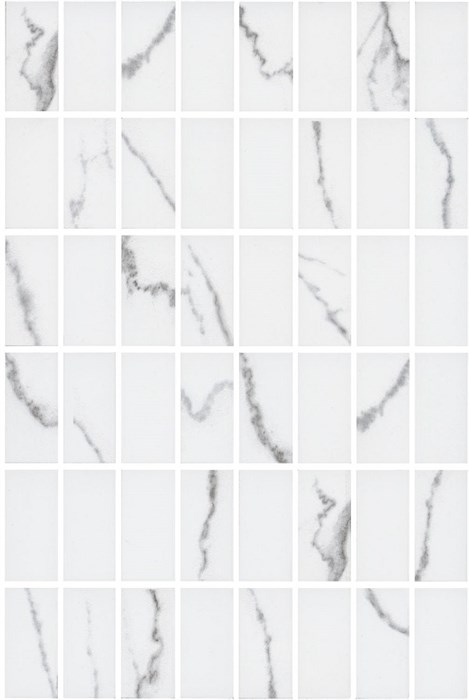 MM8380 Декор Мираколи мозаичный белый глянцевый 20x30x0,69 - фото 75136