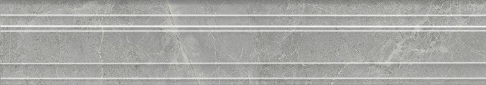 BLF021R Бордюр Багет Риальто дымчатый глянцевый обрезной 40x7,3x2,7 - фото 75159