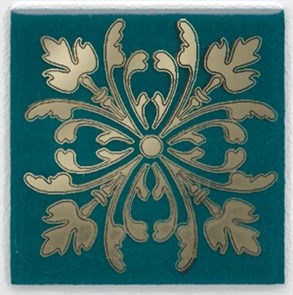 HGD/F252/5246 Вставка Клемансо зелёный темный 4,9х4,9х6,9