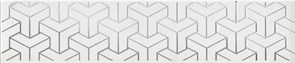 AD/A569/6397 Бордюр Ломбардиа белый 25x5,4x8