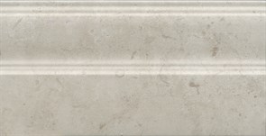 FMA028R Плинтус Карму серый светлый матовый обрезной 30х15 30x15x17