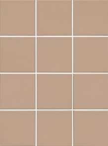 1337 Агуста оранжевый матовый 30x40 из 12 частей 9,8x9,8x0,7