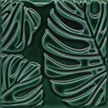 SFC001 Декор Сантана 2 структура зеленый темный глянцевый 15х15 15x15x9 - фото 47410