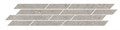 T036/SG6537 Декор Риккарди мозаичный серый светлый матовый 46,8x9,8x0,9 - фото 55644