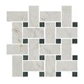 T038/SG6540 Декор Серенада мозаичный белый лаппатированный 32x32x0,9 - фото 55655