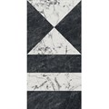 SG565422R Бьянко Неро белый чёрный лаппатированный обрезной 60x119,5x0,9 - фото 60434