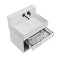 LO.M.65\WHT Тумба LOGICA M подвесная 2 выдвижных ящика 65, белоснежный - фото 62959