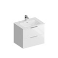 PI.F.65\WHT Тумба PIANO Forte подвесная 65 см, 2 ящика, белый глянцевый - фото 63067