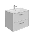 PIA.CL.65\WHT.M Тумба PIANO Classic подвесная 65 см, 2 ящика, ясень белый матовый - фото 63116