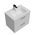 PIA.CL.65\WHT.M Тумба PIANO Classic подвесная 65 см, 2 ящика, ясень белый матовый - фото 63117