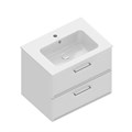 PIA.CL.65\WHT.M Тумба PIANO Classic подвесная 65 см, 2 ящика, ясень белый матовый - фото 63118