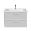PIA.CL.75\WHT.M Тумба PIANO Classic подвесная 75 см, 2 ящика, ясень белый матовый - фото 63124