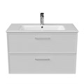 PIA.CL.85\WHT.M Тумба PIANO Classic подвесная 85 см, 2 ящика, ясень белый матовый - фото 63132