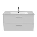 PIA.CL.95\WHT.M Тумба PIANO Classic подвесная 95 см, 2 ящика, ясень белый матовый - фото 63143