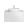 PLB.M.100.2\WHT Тумба PLAZA Modern, подвесная 100 см, 2 выдвижных ящика, белый - фото 63206