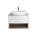 PLB.M.80.1\WHT Тумба PLAZA Modern, подвесная 80 см, 1 выдвижной ящик и ниша, белый - фото 63209