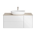 PLB.M.120.3\WHT Тумба PLAZA Modern, подвесная 120 см, 3 выдвижных ящика, белый - фото 63241