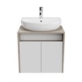 PRO.60.2\WHT Тумба PRO подвесная 2 дверцы 60, белая глянцевая - фото 63525
