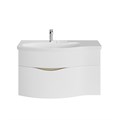 RV.100Lh\WHT.M Тумба RIVA 100 см левая, белая матовая - фото 63574