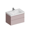 CUB.80.2/MAL Тумба CUBO подвесная с ящиками 80, мальва матовая - фото 74328