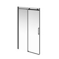CT.120.SD.BLK.M Душевая дверь CRISTALLO, раздвижная с функцией soft close, 120х210, матовый черный - фото 75904