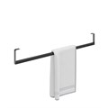LO.trl.90\BLK.M Держатель для полотенец к раковинам LOGICA 90 с крепежом, черный матовый - фото 76330