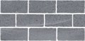 BR023T Бордюр Роверелла серый мозаичный 34,5x14,7x0,9 - фото 80931