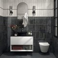 CO.mi.P.42/BLK Зеркало CONO овальное 42, черное матовое - фото 83202